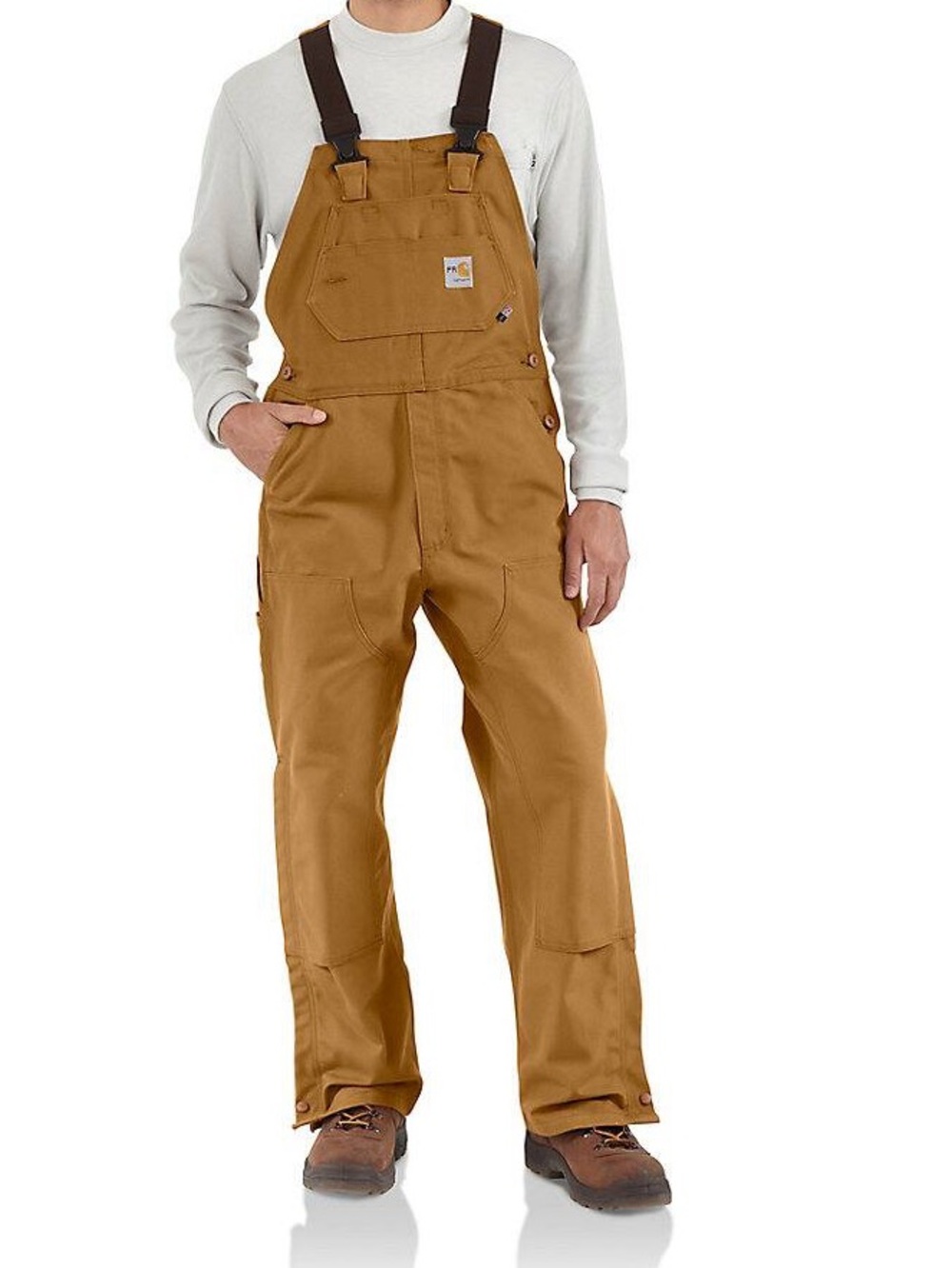 Carhartt Flame Resistant Duck Bib Overall in Carhartt Brown  🆕